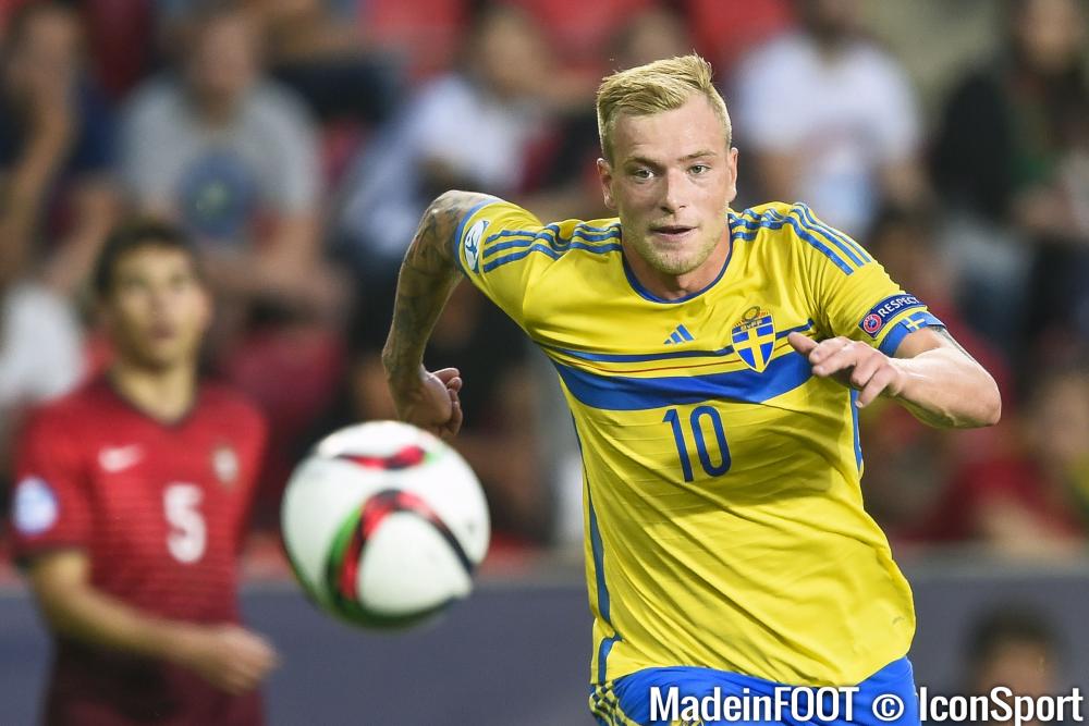 John Guidetti a beaucoup tenté face au Portugal.