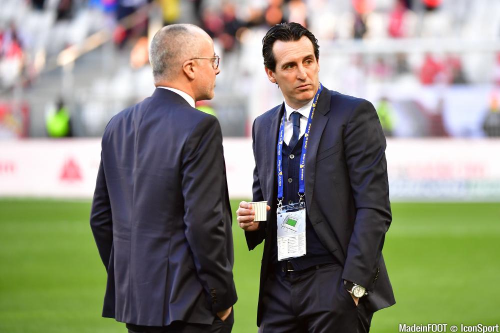 Unai Emery quelques minutes avant le coup d'envoi de la finale.