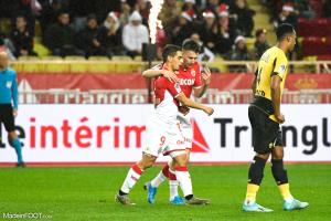 Ben Yedder et Aleksandr Golovin sous le maillot de l'ASM