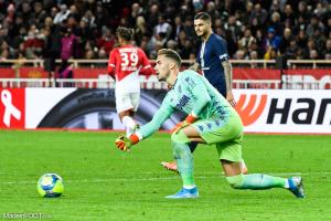 Benjamin Lecomte, le gardien de but de l'AS Monaco.
