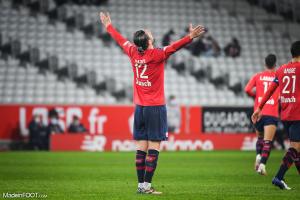 Yazici célébrant un but avec le LOSC