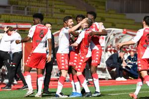 Les joueurs monégasques célébrant un but