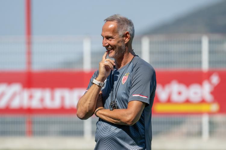 AS Monaco - L'immense joie d'Adi Hütter après le nul contre Manchester City :