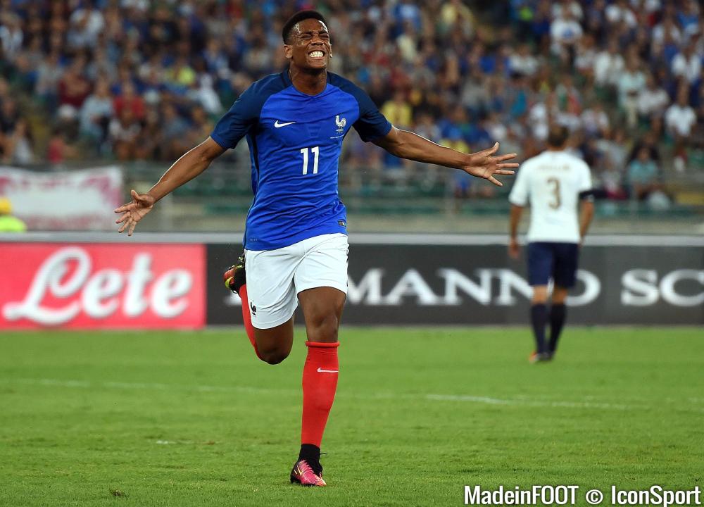 Anthony Martial a rapidement ouvert la marque, jeudi, face à l'Italie